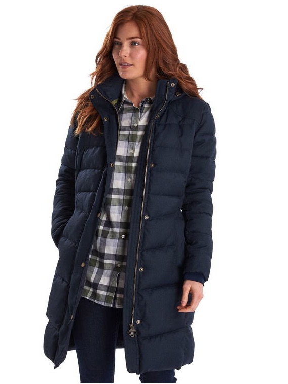 Barbour Navy Winter Coat - High Quality